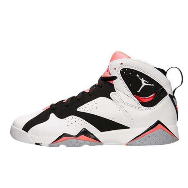 Nike Air Jordan 7 Gg Hot Lava Sko Herre Hvite Svarte