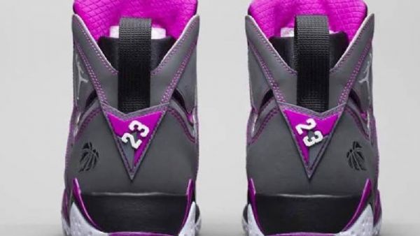Nike Air Jordan 7 Girls Fuschia Force Sko Herre Grå