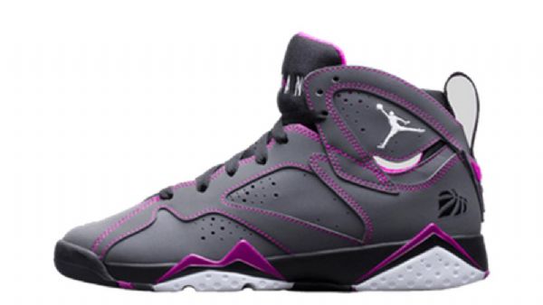 Nike Air Jordan 7 Girls Fuschia Force Sko Herre Grå