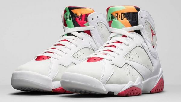 Nike Air Jordan 7 Hare Sko Herre Hvite Rød