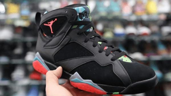 Nike Air Jordan 7 Marvin The Martian Sko Herre Svarte Rød