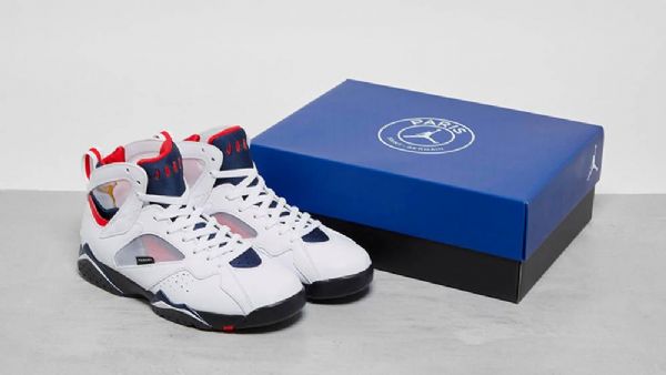 Nike Air Jordan 7 Psg Sko Herre Hvite