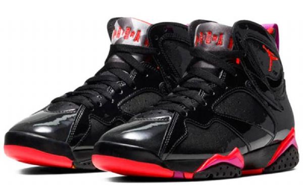 Nike Air Jordan 7 Retro Basketball Shoes Dame Svarte