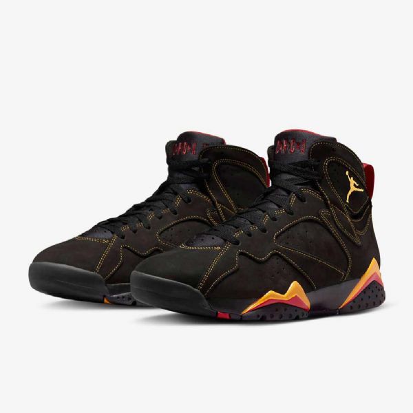 Nike Air Jordan 7 Retro Sko Herre Svarte Rød