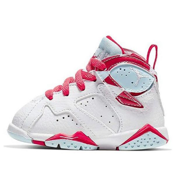 Nike Air Jordan 7 Retro Td Basketball Shoes Barn Hvite