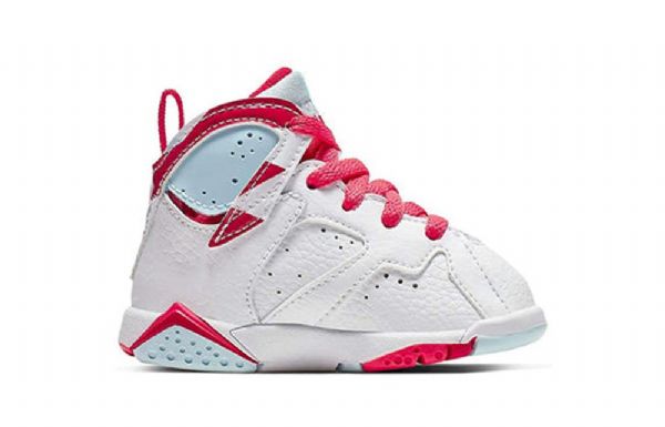 Nike Air Jordan 7 Retro Td Basketball Shoes Barn Hvite