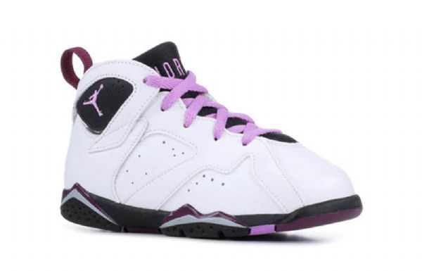 Nike Air Jordan 7 Retro Td Sko Barn Hvite Lilla
