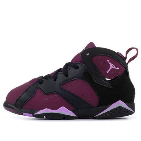 Nike Air Jordan 7 Retro Td Sko Barn Lilla Svarte