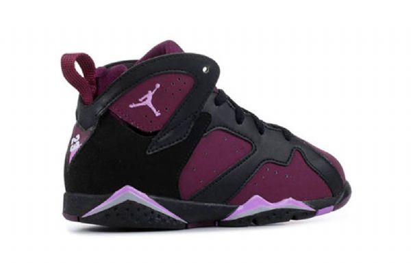Nike Air Jordan 7 Retro Td Sko Barn Lilla Svarte