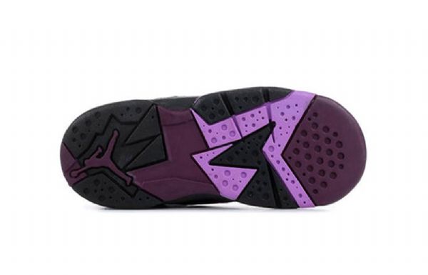Nike Air Jordan 7 Retro Td Sko Barn Lilla Svarte