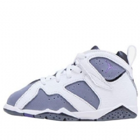 Nike Air Jordan 7 Retro Td Sko Barn Marineblå Grå Svarte