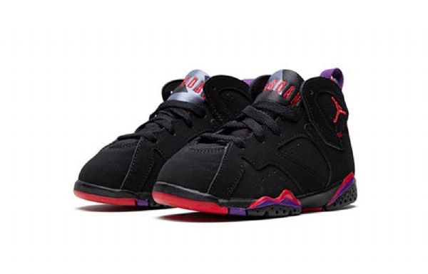 Nike Air Jordan 7 Retro Td Sko Barn Svarte