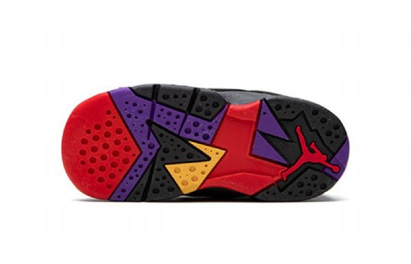 Nike Air Jordan 7 Retro Td Sko Barn Svarte