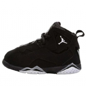 Nike Air Jordan 7 True Flight Retro Basketball Shoes Barn Svarte