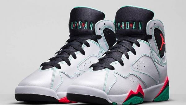 Nike Air Jordan 7 Verde Girls Sko Herre Grønn Grå