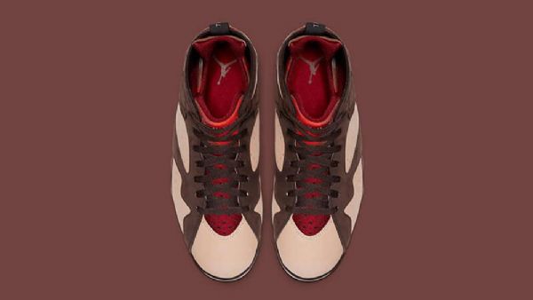 Nike Patta X Air Jordan 7 Mahogany Sko Herre Burgunder