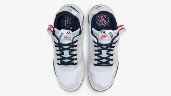 Nike Psg X Jordan Ma2 Sko Herre Hvite Rød Marineblå