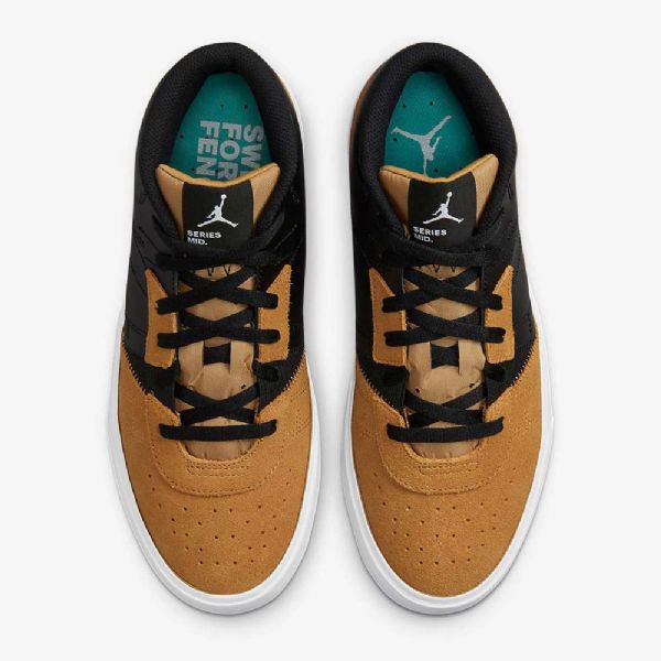 Nike Air Jordan Series Mid Tops Sko Herre Svarte Gull Hvite