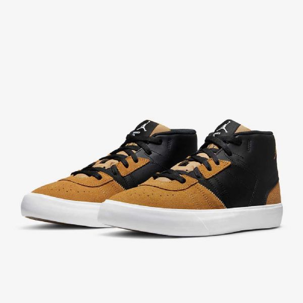 Nike Air Jordan Series Mid Tops Sko Herre Svarte Gull Hvite