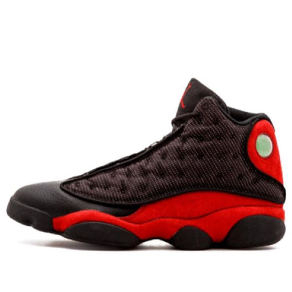 Nike Air Jordan 13 Bred Retro Basketball Shoes Dame Svarte Rød