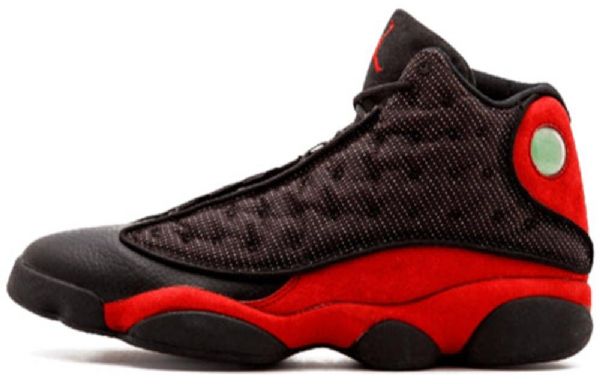 Nike Air Jordan 13 Bred Retro Basketball Shoes Dame Svarte Rød