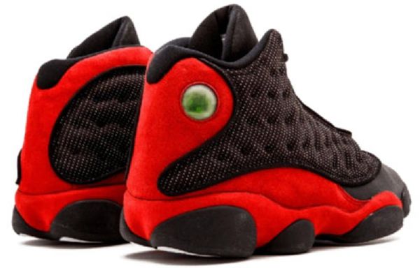 Nike Air Jordan 13 Bred Retro Basketball Shoes Dame Svarte Rød