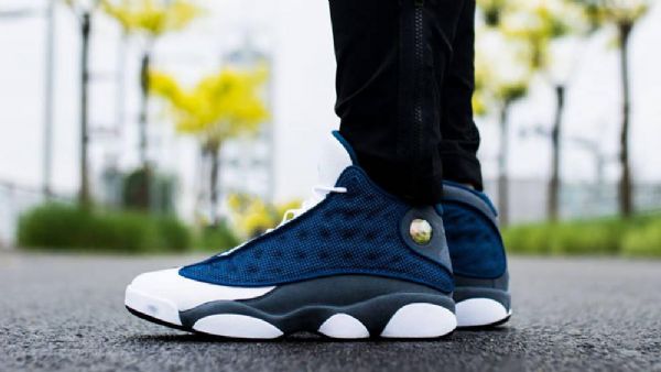 Nike Air Jordan 13 Flint Sko Herre Marineblå