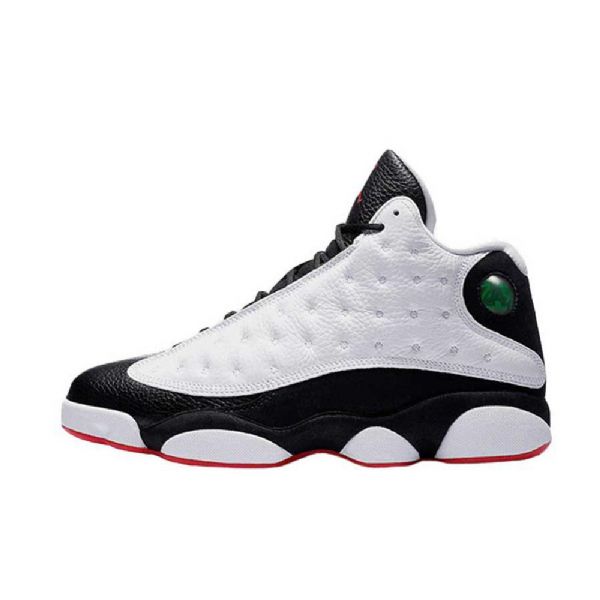 Nike Air Jordan 13 He Got Game Sko Herre Hvite Svarte