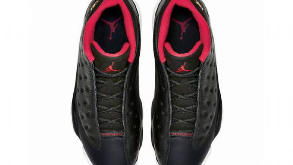 Nike Air Jordan 13 Low Tops Bred Sko Herre Svarte Rød