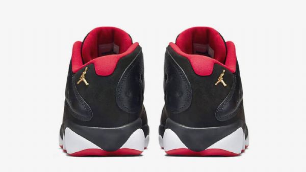 Nike Air Jordan 13 Low Tops Bred Sko Herre Svarte Rød