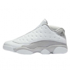 Nike Air Jordan 13 Low Tops Pure Platinum Sko Herre Grå