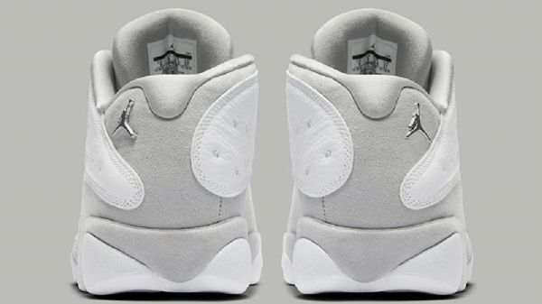 Nike Air Jordan 13 Low Tops Pure Platinum Sko Herre Grå