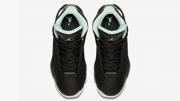 Nike Air Jordan 13 Mint Foam Gs Sko Herre Svarte