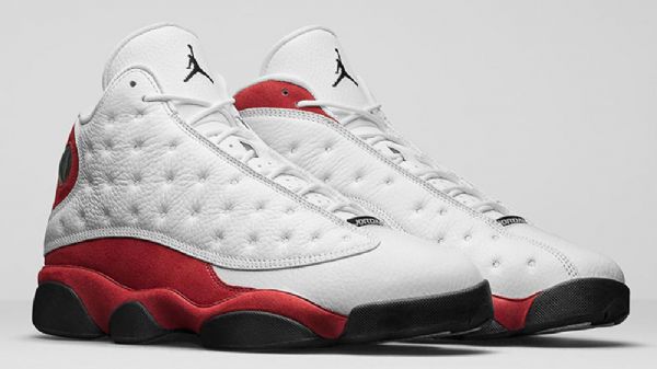 Nike Air Jordan 13 Og Sko Herre Hvite Rød