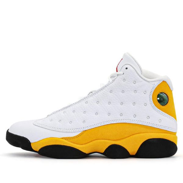 Nike Air Jordan 13 Retro Basketball Shoes Herre Hvite Gul