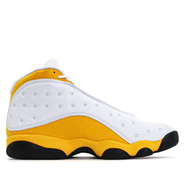Nike Air Jordan 13 Retro Basketball Shoes Herre Hvite Gul