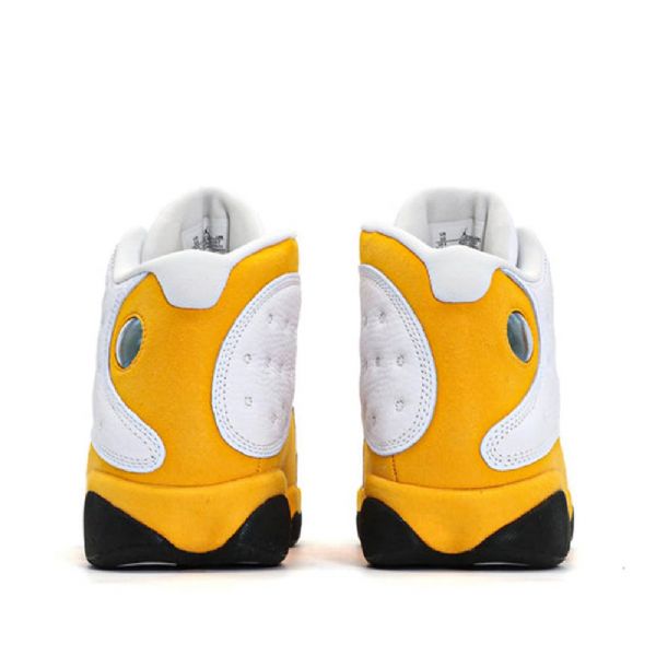 Nike Air Jordan 13 Retro Basketball Shoes Herre Hvite Gul