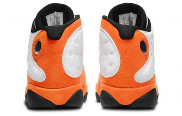 Nike Air Jordan 13 Retro Basketball Shoes Herre Hvite Oransje