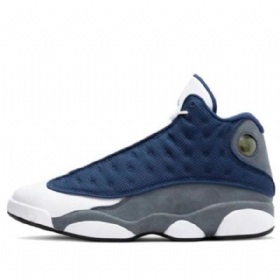 Nike Air Jordan 13 Retro Basketball Shoes Herre Marineblå Grå Svarte