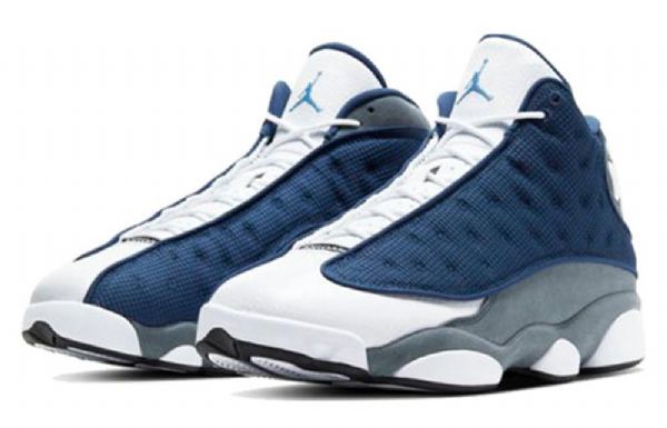 Nike Air Jordan 13 Retro Basketball Shoes Herre Marineblå Grå Svarte