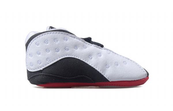 Nike Air Jordan 13 Retro Cb Basketball Shoes Barn Svarte Hvite Rød