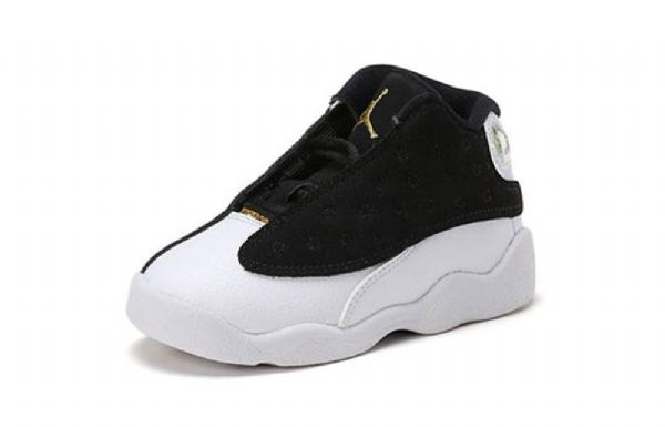 Nike Air Jordan 13 Retro Gt Basketball Shoes Barn Svarte Hvite