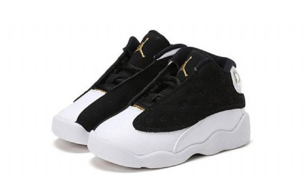 Nike Air Jordan 13 Retro Gt Basketball Shoes Barn Svarte Hvite