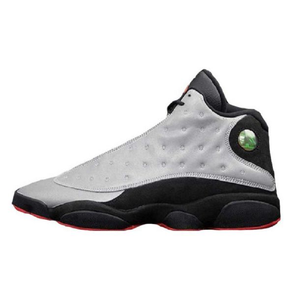 Nike Air Jordan 13 Retro Premium Reflective Sko Herre Sølv Svarte