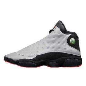 Nike Air Jordan 13 Retro Premium Reflective Sko Herre Sølv Svarte