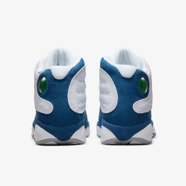 Nike Air Jordan 13 Retro Sko Barn Hvite Blå Lyse Grå Rød
