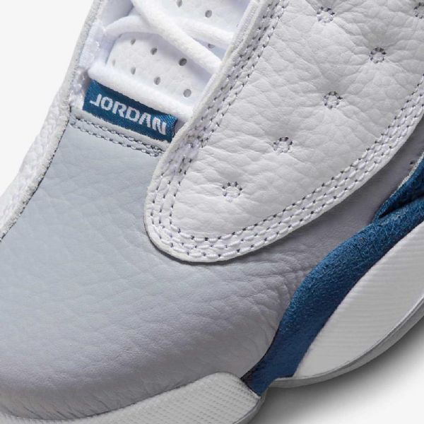 Nike Air Jordan 13 Retro Sko Barn Hvite Blå Lyse Grå Rød