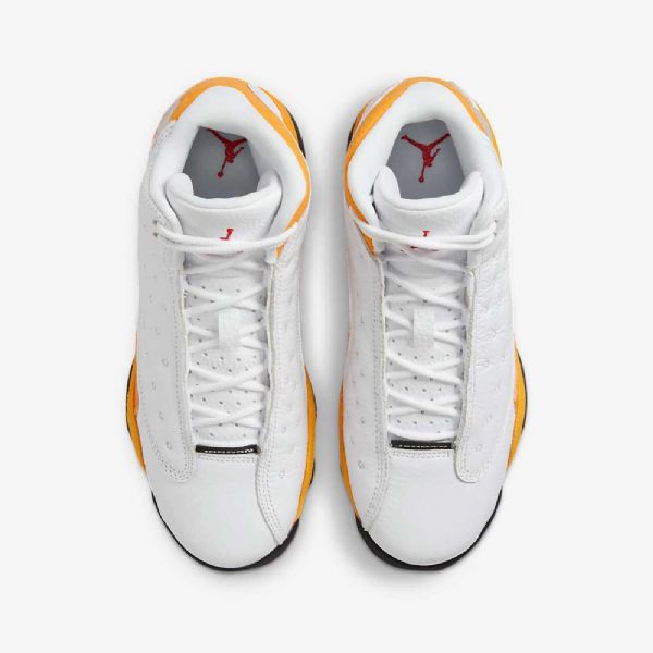 Nike Air Jordan 13 Retro Sko Barn Hvite Svarte Rød