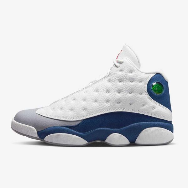 Nike Air Jordan 13 Retro Sko Herre Hvite Blå Lyse Grå Rød