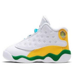 Nike Air Jordan 13 Retro Td Basketball Shoes Barn Hvite